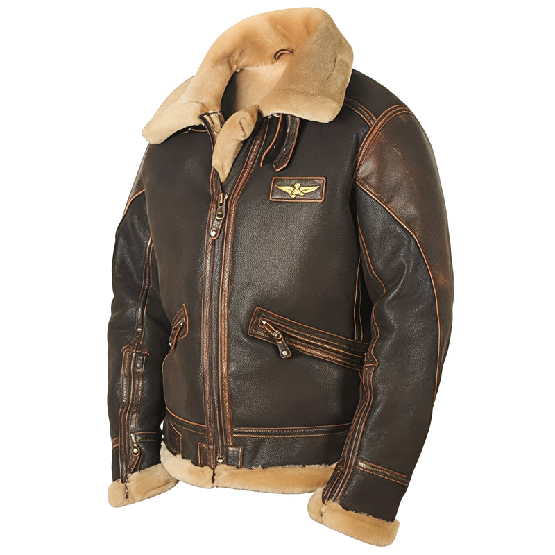 Matteo™ | Giacca aviator classica in shearling