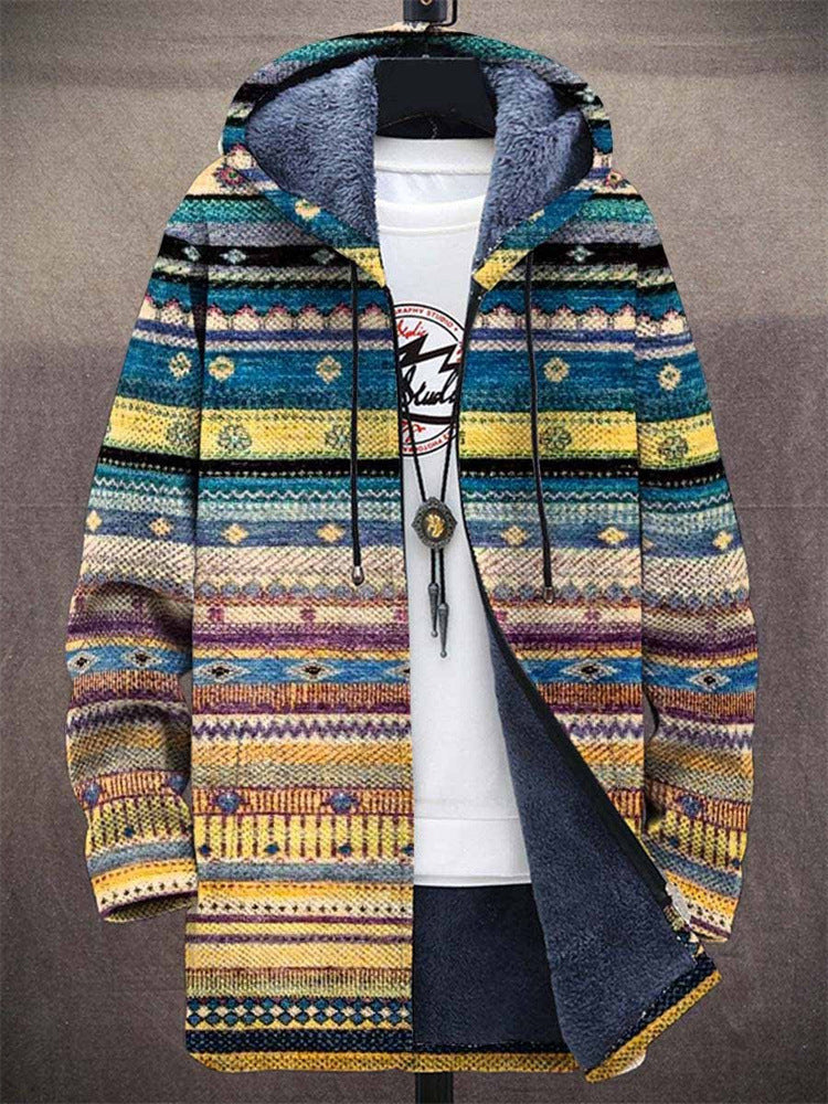 Edoardo | Cardigan con cappuccio artistico