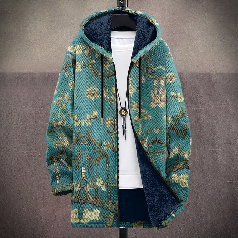 Gabriele | Cardigan con cappuccio artistico