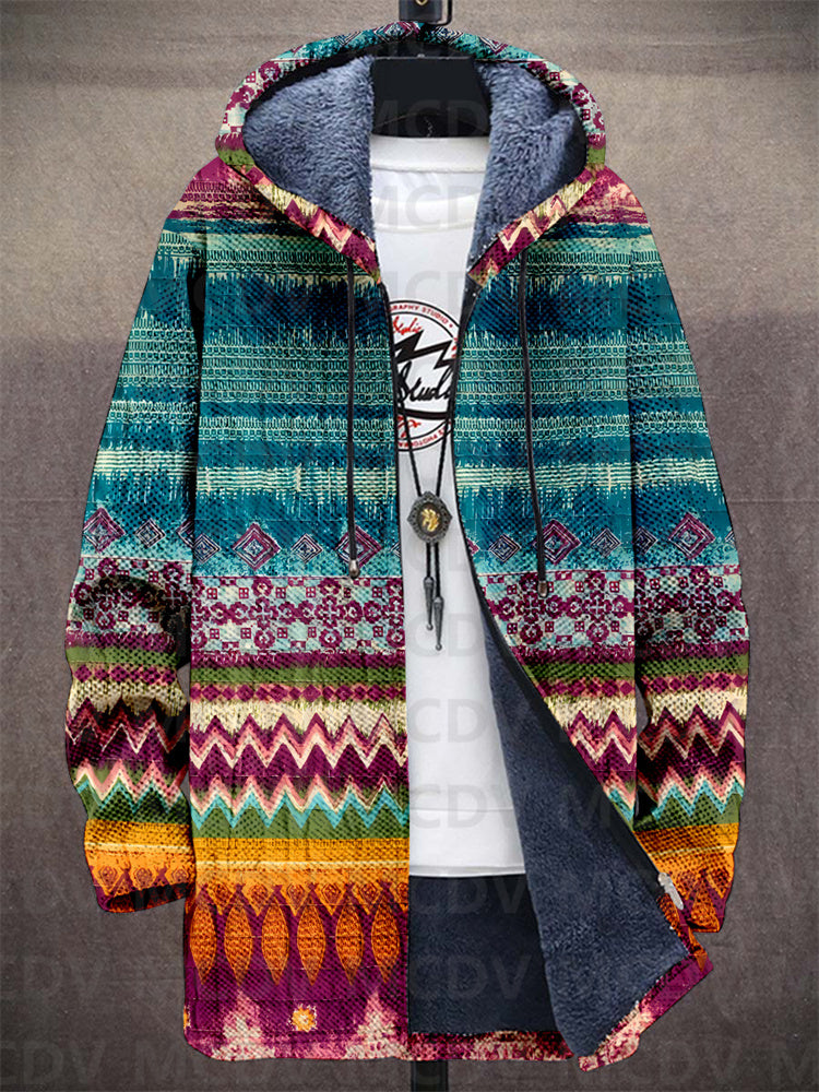 Nicola | Cardigan con cappuccio artistico