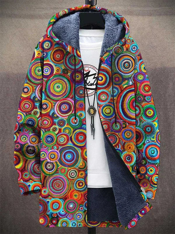 Filippo | Cardigan con cappuccio artistico