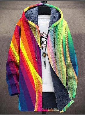 Leonardo | Cardigan con cappuccio artistico