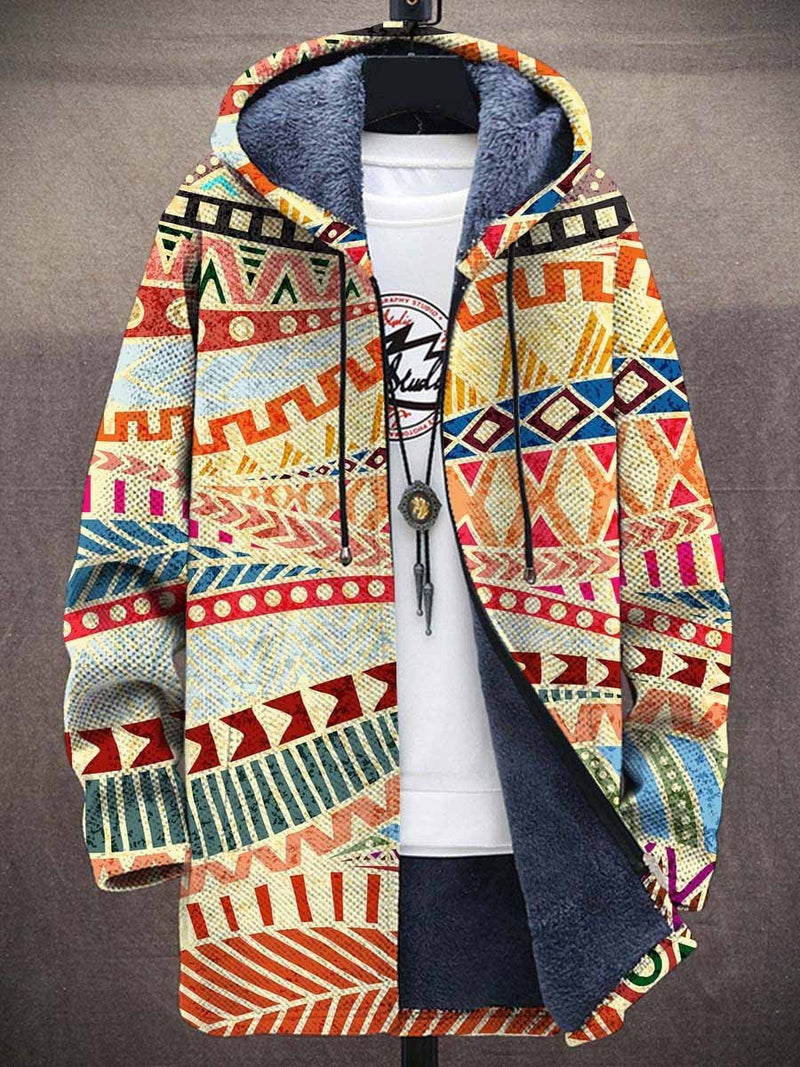 Antonio | Cardigan con cappuccio artistico