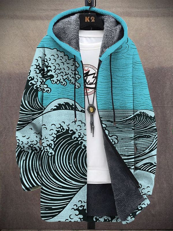 Enrico | Cardigan con cappuccio artistico